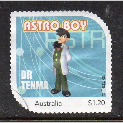 AUSTRALIA: 2023 ASTRO BOY, TEZUKA PRODUCTIONS, USED SELF-ADHESIVE MYSTAMP 023/24