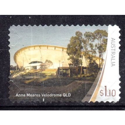 AUSTRALIA: 2020, $1.10 ARENA'S / STADIUMS, ANNA MEARES USED S/A STAMP. 069-085