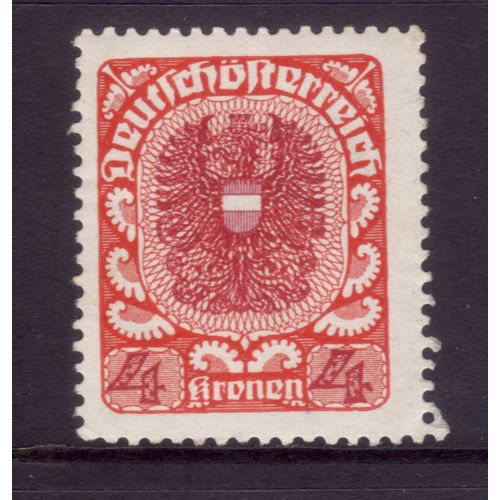 AUSTRIA 1920 SG407 4K CLARET AND RED M / MINT #5