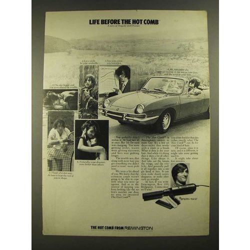 1971 Remington Hot Comb Ad - Life Before the Hot Comb