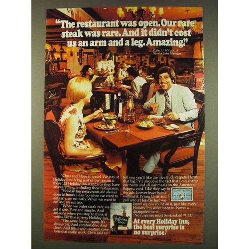 1976 Holiday Inn Ad - The Restaurant Was Open