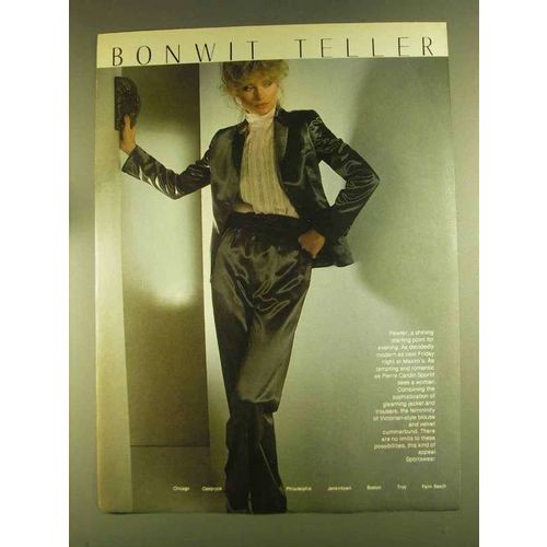 1980 Pierre Cardin Sportif Jacket, Trousers & Blouse Ad