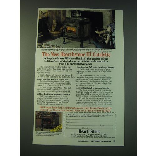 1988 Hearthstone III Catalytic Stove Ad