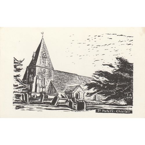St Peter's Church Chailey Sussex Postcard (SX77305)
