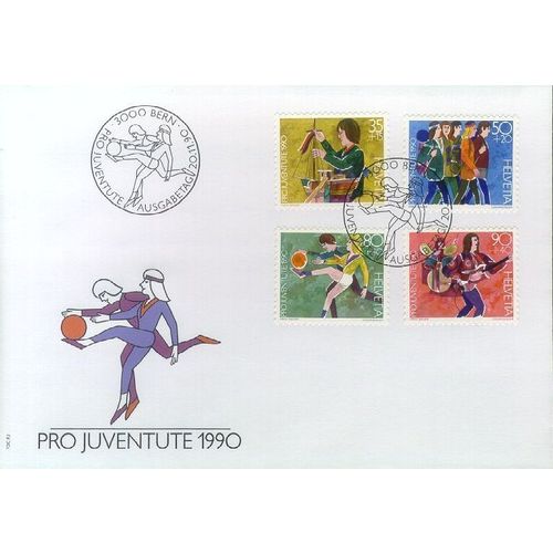 SCHWEIZ SWITZERLAND [1990] MiNr 1431-34 ( FDC ) Pro Juventute