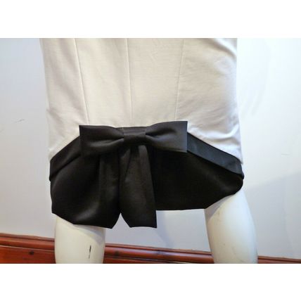 DUSK WHITE EVENING PARTY SPECIAL OCCASION DRESS & BLACK SHRUG UK 8 £450 BNWT