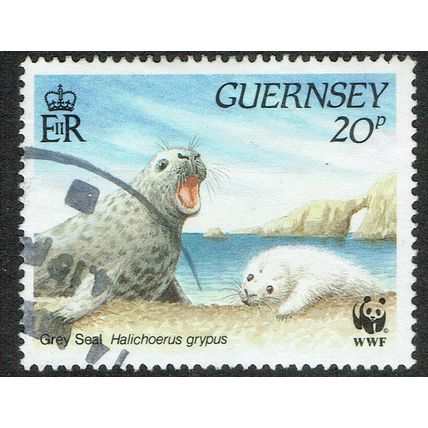 Guernsey 1990 Marine Life 20p Multicoloured SG501 FU