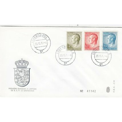 Luxembourg 1975 Grand Duc Definitives FDC Unaddressed VGC