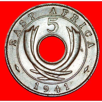 INDIA WARTIME (1939-1945): EAST AFRICA ★ 5 CENTS 1941I! LOW START ★ NO RESERVE!