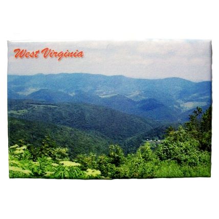 West Virginia Mountain Scene Fridge Magnet