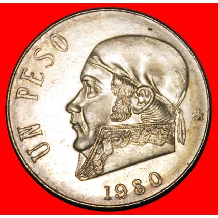 CLOSED 9 & 8: MEXICO ★ 1 PESO 1980 MINT LUSTER! LOW START★NO RESERVE