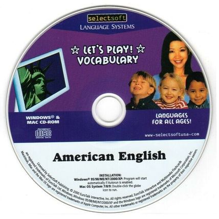 Let's Play! Vocabulary American English (CD, 2000) Win/Mac - NEW CD in SLEEVE