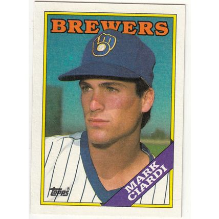 1988 Topps baseball rookie card 417 Mark Ciardi RC