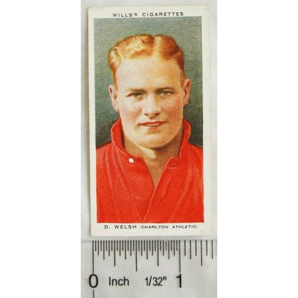 1935 Wills Association Footballers No. 47 F. Welsh, Charlton Athletic
