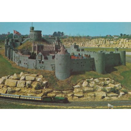 Windsor Castle Miniature Model Tucktonia Rare 1970s Postcard