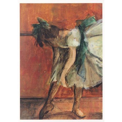 Janet Archer Rehersal Room After Degas Ballerina Painting Postcard