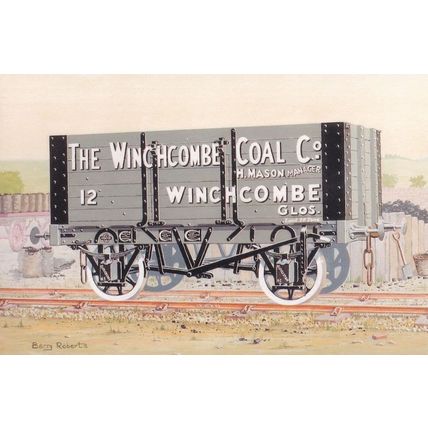 Winchombe Coal Company Gloucester Train Advertising Postcard