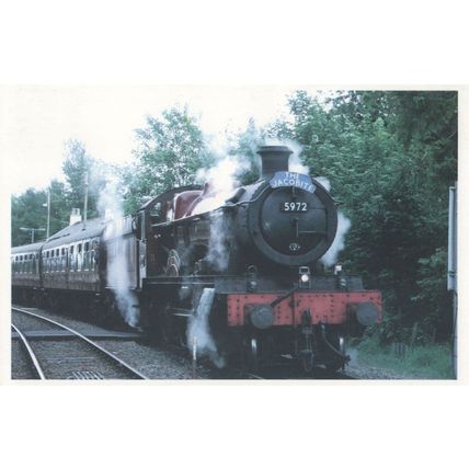 Jacobite Alton Hall 5972 Train at Glenfinnan Station Postcard