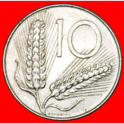 PLOUGH AND EARS: ITALY ★ 10 LIRAS 1975R!★LOW START★NO RESERVE