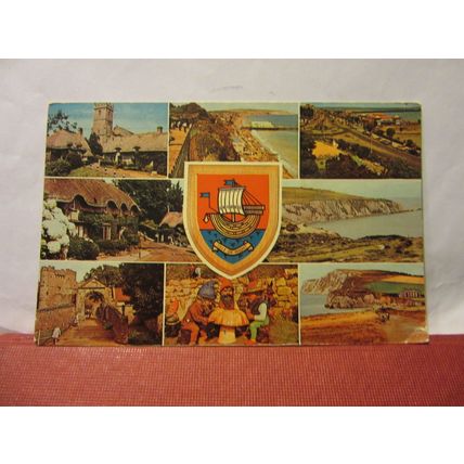 THE ISLE OF WIGHT multiview, .. used postcard by w.j.nigh 1967 postmark =