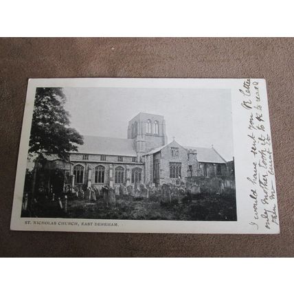 1903 fr Postcard - St Nicholas Church, East Dereham - Norfolk