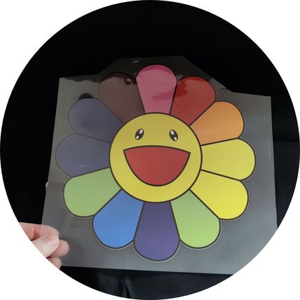 Iron On Flower Heat Transfer Decoration Flat Bright Smile Motif 22cm Decal P607