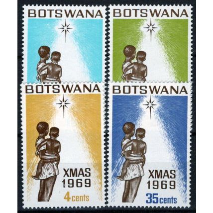 ZAYIX Botswana 54-57 MNH Christmas Star of Bethlehem Mother & Child 062723S91M