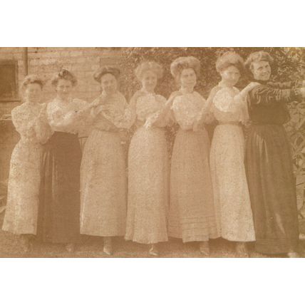Homerton School College Cambridge Old 1907 Students Postcard