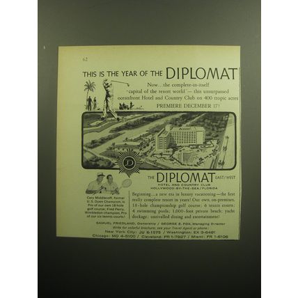1958 The Diplomat Hotel Ad - This is the year of the Diplomat