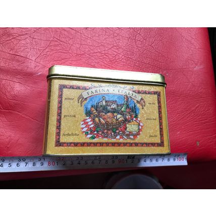 Farina Italia Empty Pasta Tin Vintage Storage Container Display Collectable