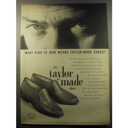 1959 Taylor Made Shoes Advertisement - What kind of man wears Taylor-made shoes?