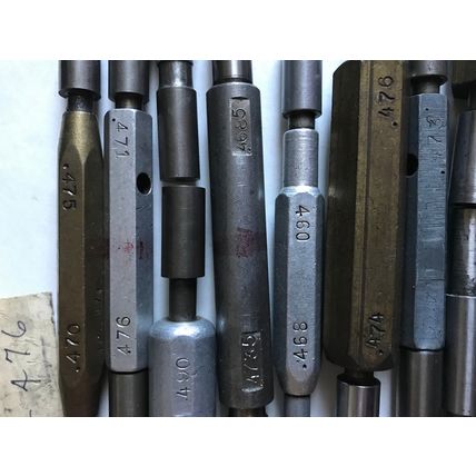 LOT THE PIPE MACHINERY GO NO GO PLUG GAGE .474,.476,.468,.469,.4735,.466,.476,SA