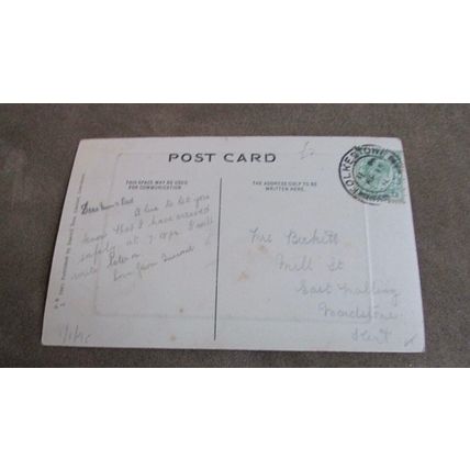 1911 fr Daniell Bros Postcard - High Street scene, Sevenoaks - Kent