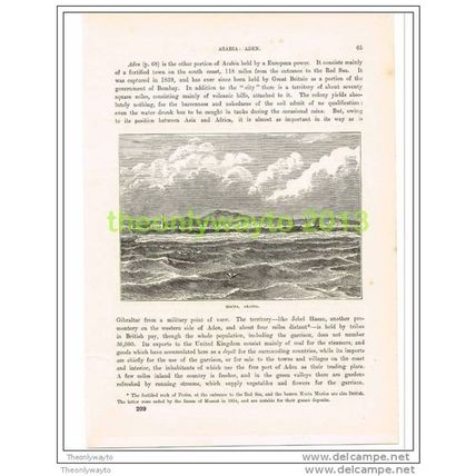 MOCHA. SAUDI-ARABIA, Book Illustration c1890