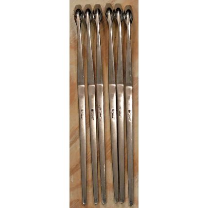 Arthur Salem AS MCM Olive & Drink Long Handle Stainless Spoons Set of 6 Japan