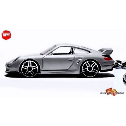 RARE KEYCHAIN SILVER PORSCHE 911 GT2 RS CUSTOM Ltd Ed GREAT GIFT NOVELTY