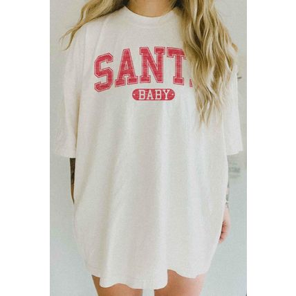 SANTA BABY CHRISTMAS OVERSIZED TEE