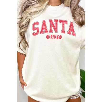 SANTA BABY CHRISTMAS OVERSIZED TEE