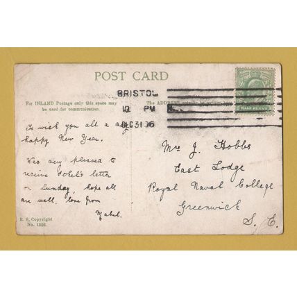 Clare Street, Bristol - Postally Used - Bristol 31st December 1906 Postmark