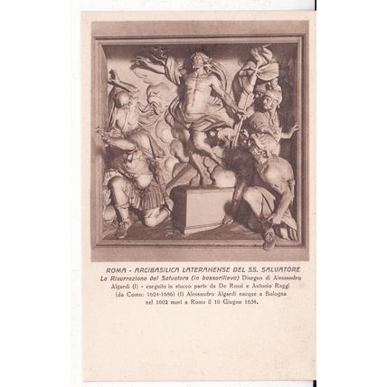 Roma Arcibasilica Lateranense Risurrezione del Salvatore Italy Postcard VGC