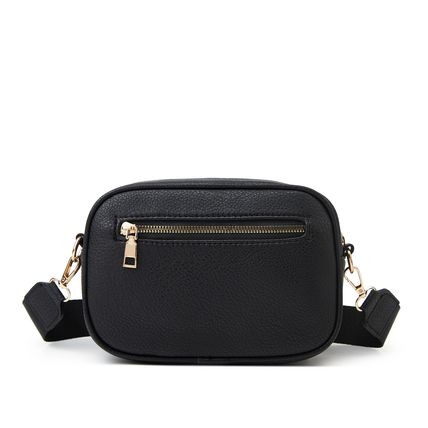 Women's Small Classy Crossbody Purse Leather Satchel Bags Black