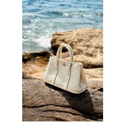 Genuine Leather Women Handbag and Shoulder Bag White
