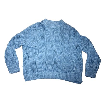 Womens Sweater Size XL Loose knit Sweater Pullover 3/4 Sleeve DIP