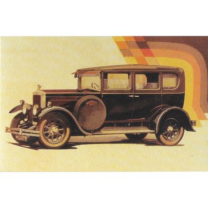 Postcard British Morris Six Motor Car 1929 Advert Nostalgia