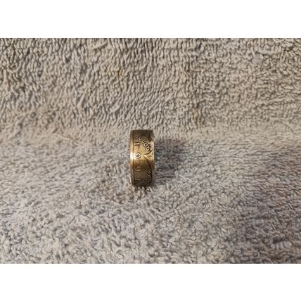 1991 Kennedy Half Dollars size 9 coin ring Handmade (A)