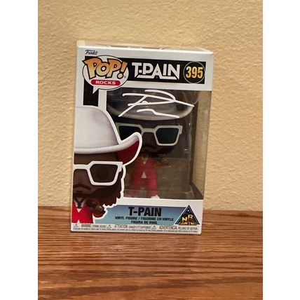 Funko Pop! Rocks - T-Pain #395 Facsimile Laser Autographed (Box & Protector)