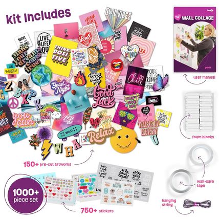 Wall Collage Kit for Teen & Tween Girls - Arts Craft Gift Ideas for Age 11, 12,1