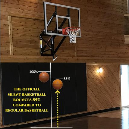 The Official Silent Basketball | Size 7 (29.5") ; Airless Foam Basketball for Qu