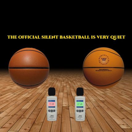 The Official Silent Basketball | Size 7 (29.5") ; Airless Foam Basketball for Qu