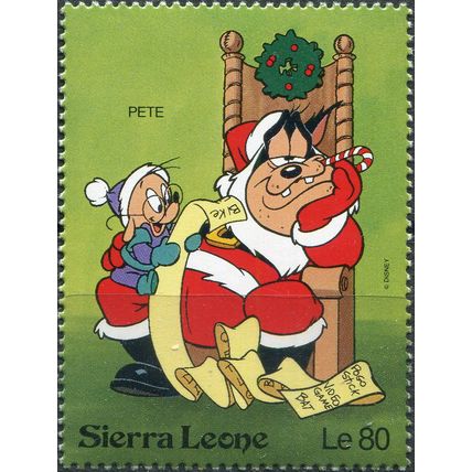 Sierra Leone. 1992. Big Pete as Father Christmas (MNH **) Stamp